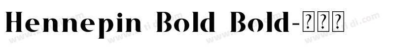 Hennepin Bold Bold字体转换